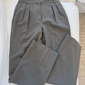 Babaton Charcoal Pleated Women's Trousers